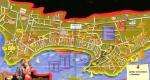 Map of Pattaya from satellite - streets and houses online Thailand Pattaya map in Russian